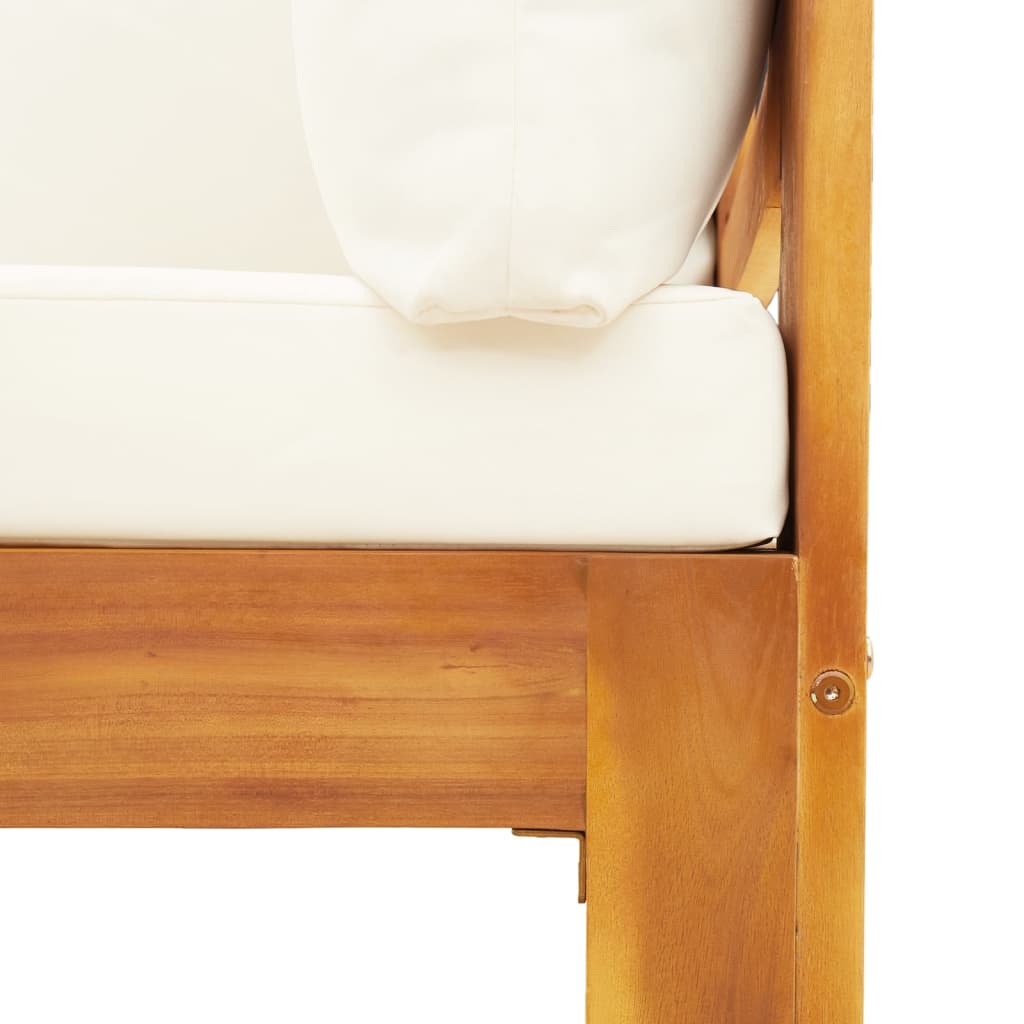 9-dijelna set vrtnih sofa s jastucima masivno bagremovo drvo