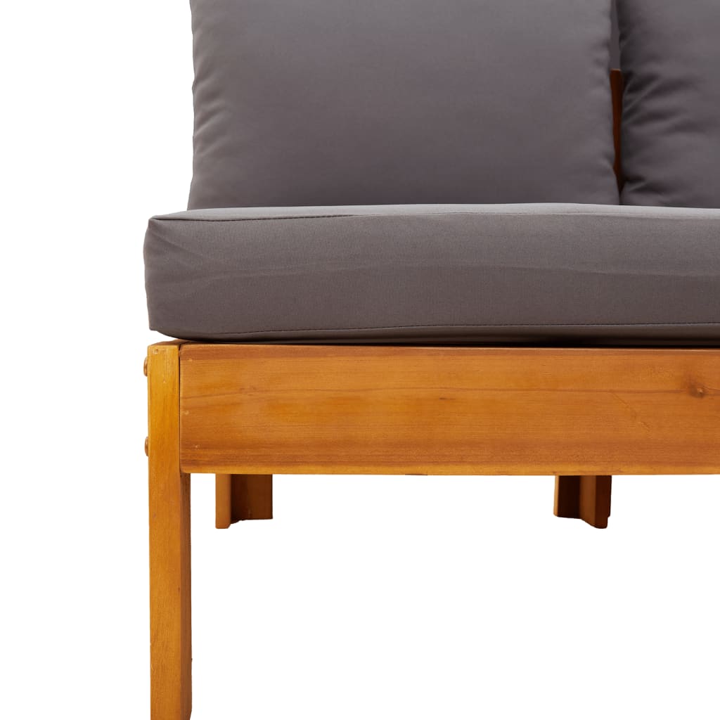 5-dijelna set vrtnih sofa od masivnog drva bagrema s jastucima