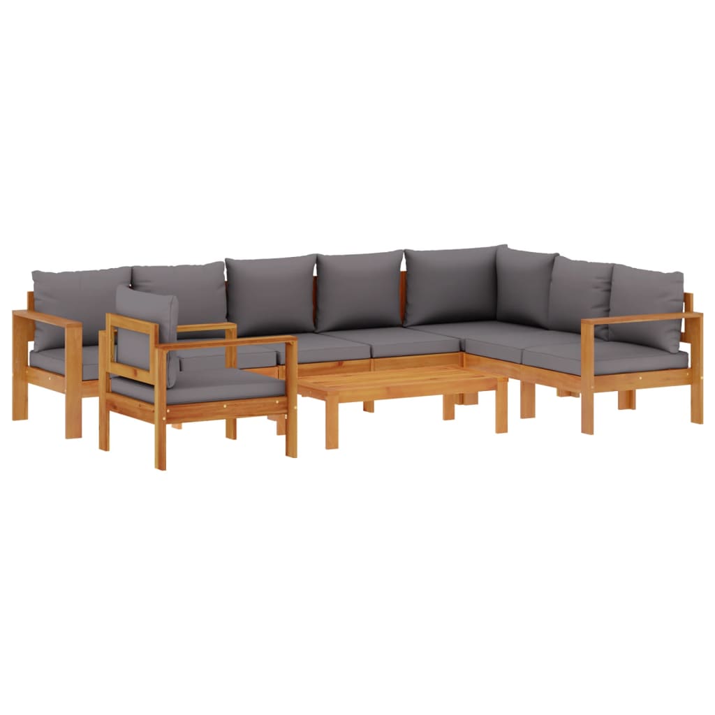 6-dijelna set vrtnih sofa s jastucima masivno bagremovo drvo