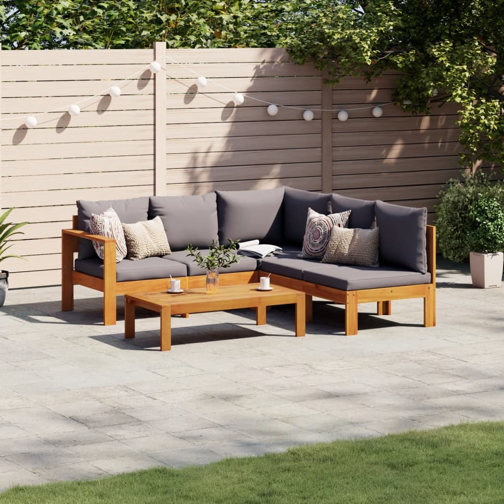4-dijelni set vrtnih sofa s jastucima masivno bagremovo drvo
