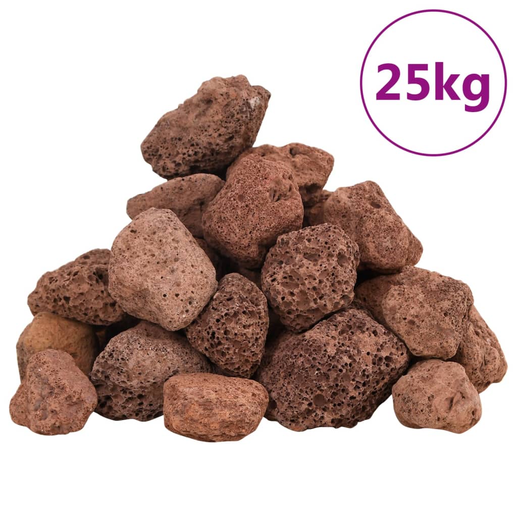 Vulkansko kamenje 25 kg crveno 3-5 cm