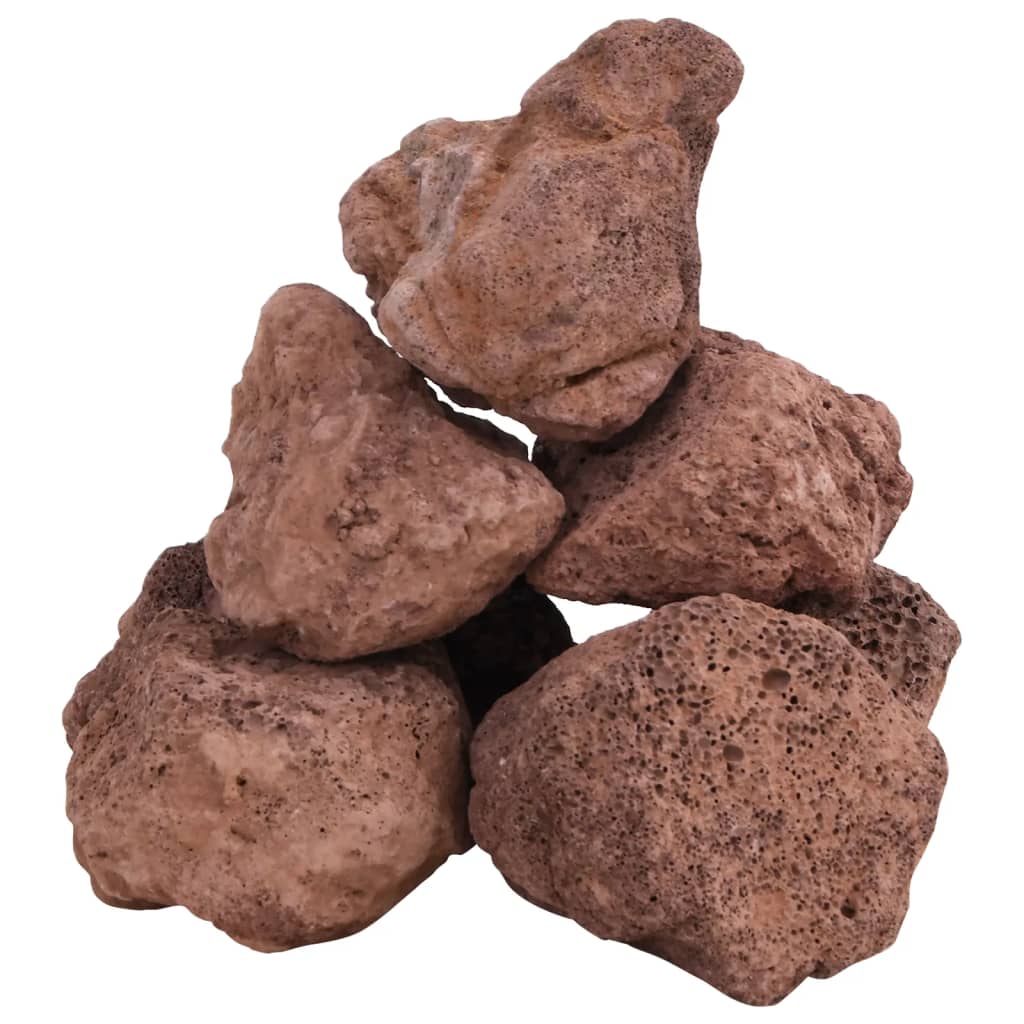 Vulkansko kamenje 25 kg crveno 10-30 cm
