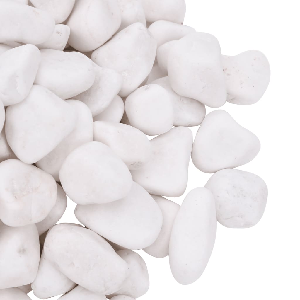 Polirani kamenčići 25 kg bijeli 2 - 5 cm