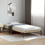 Okvir za krevet boja hrasta 90x200 cm konstruirano drvo i metal