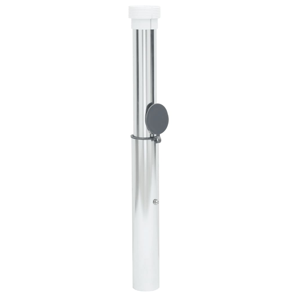 Ukopana baza za suncobran za stup od 40-50 mm srebrna aluminij