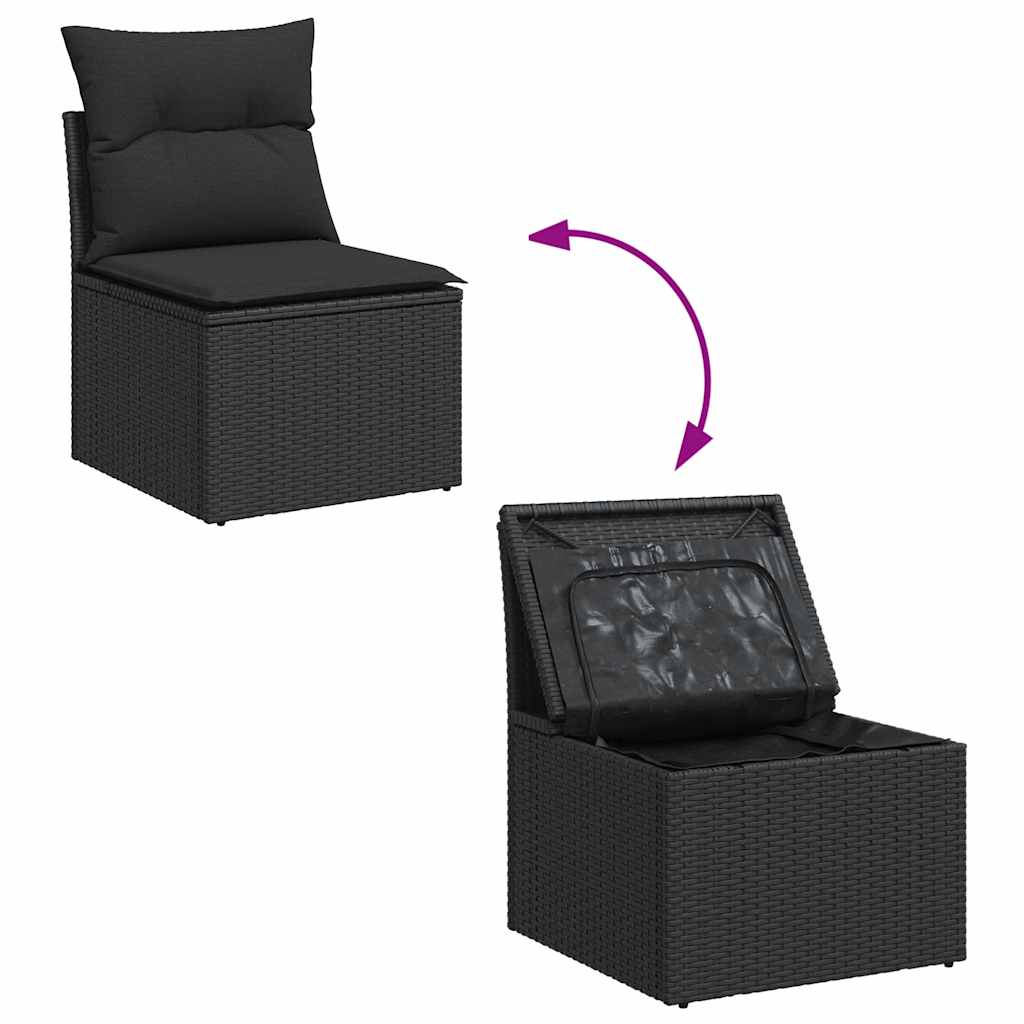 -4-dijelni-set-vrtnih-sofa-od-poliratana-s-jastucima-crni