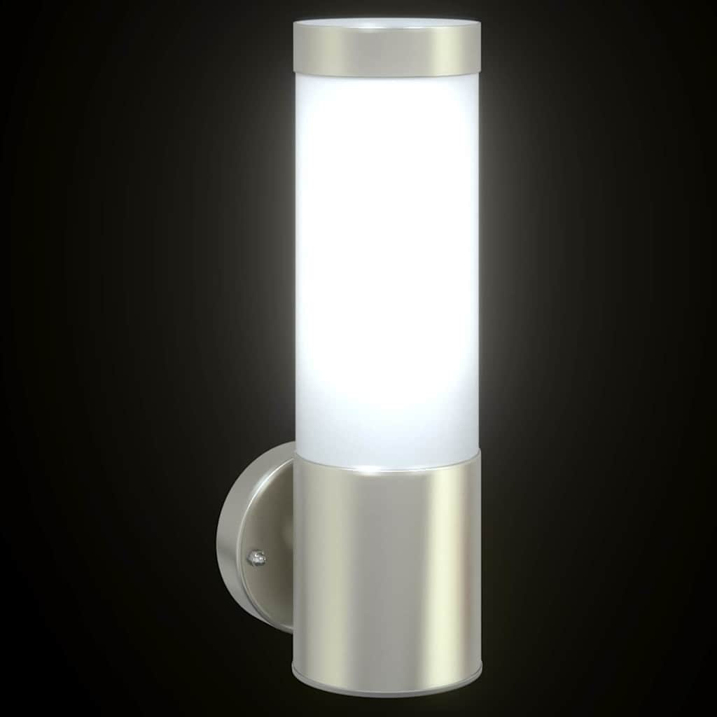 Vanjska zidna lampa Srebrno 12 x 8,5 x 27 cm