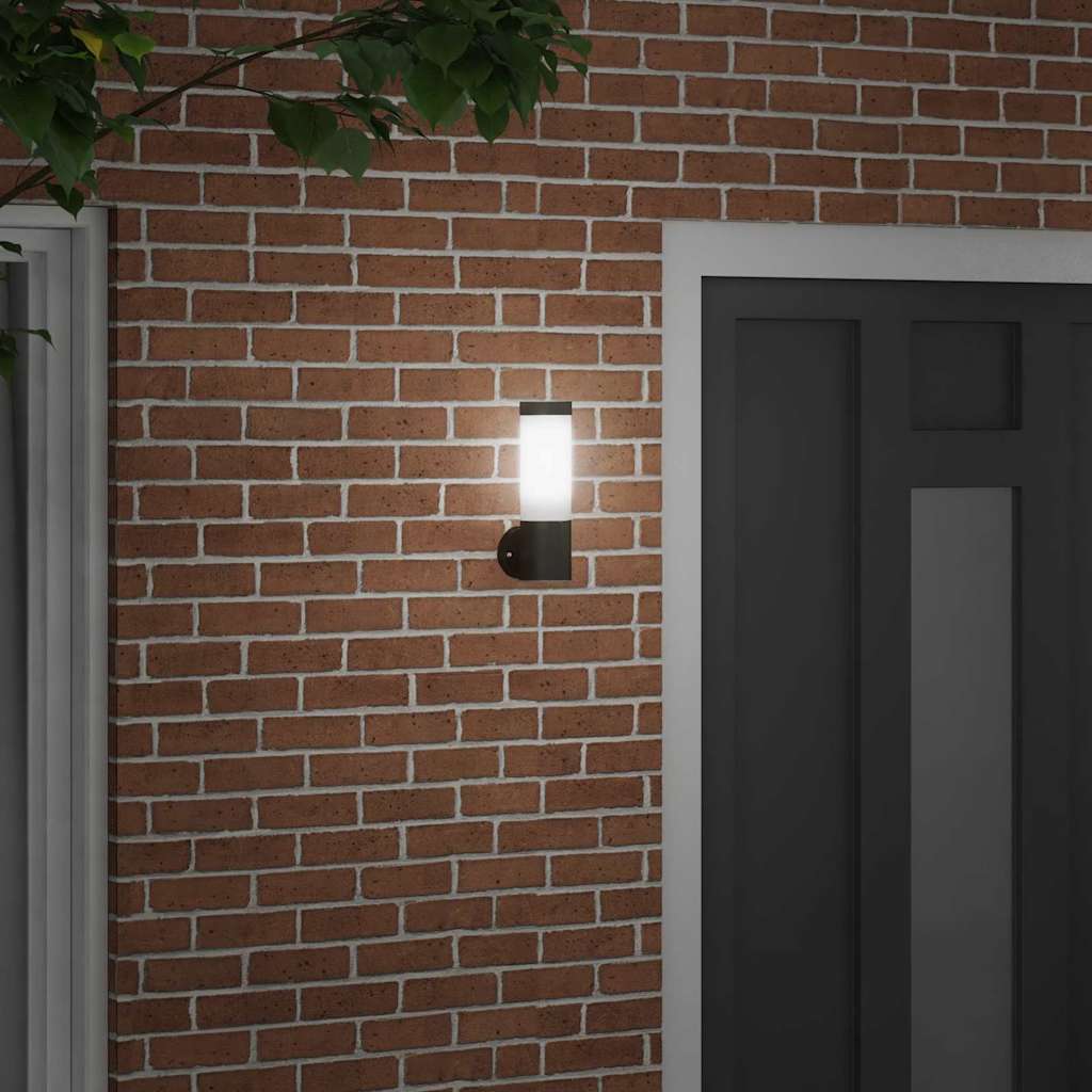 Vanjska zidna lampa Crna 12 x 8,5 x 27 cm