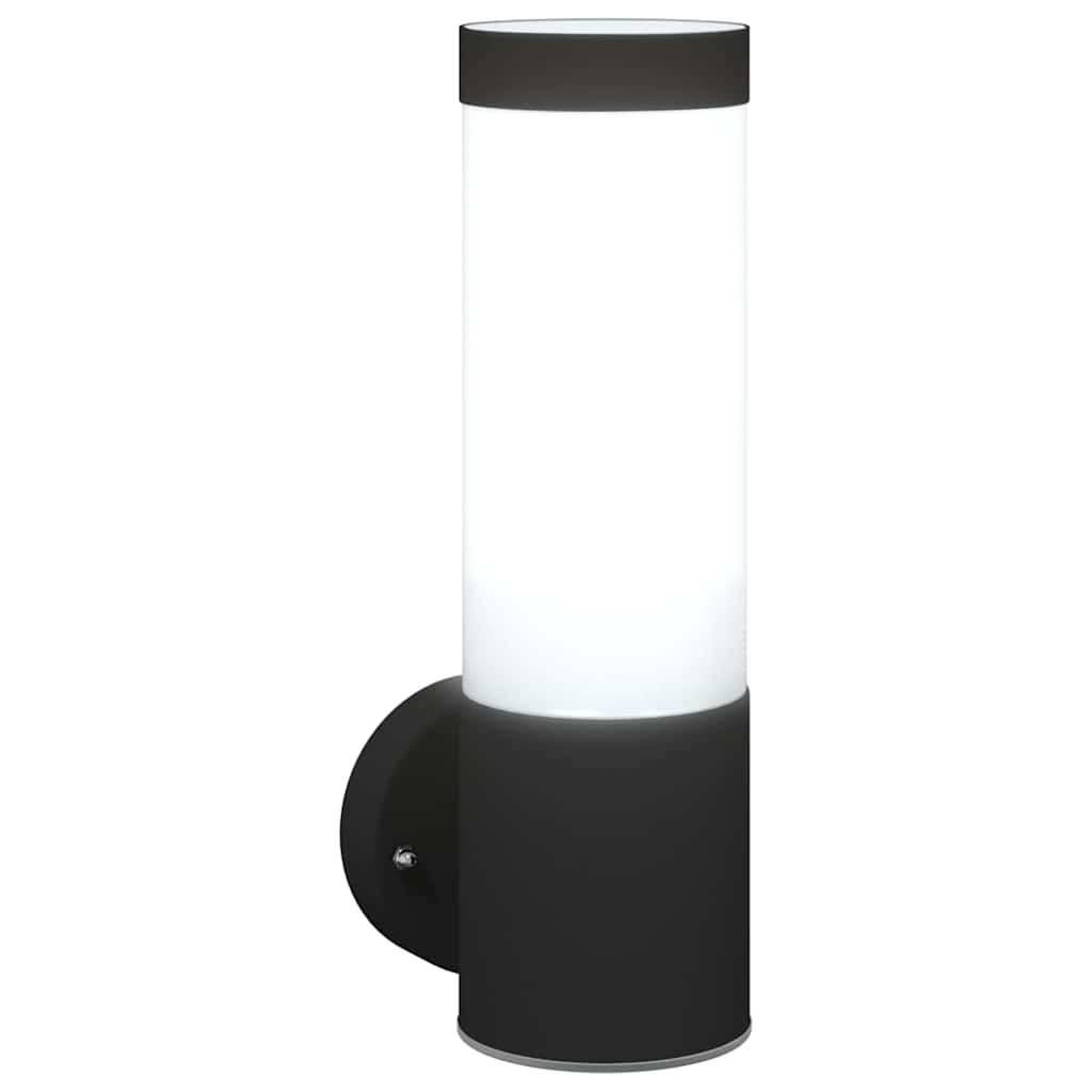 Vanjska zidna lampa Crna 12 x 8,5 x 27 cm