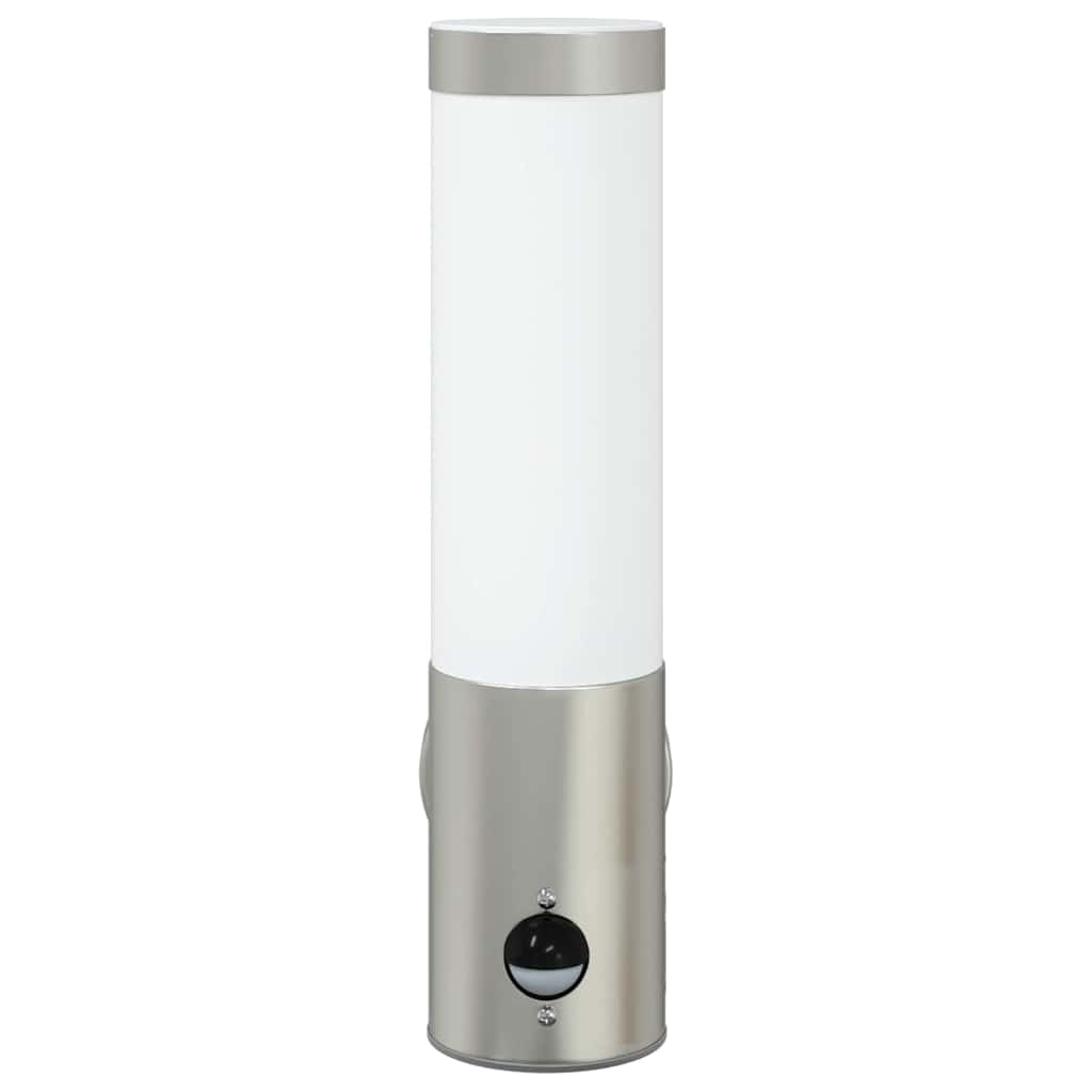 Vanjska zidna lampa 2 pcs Srebrno 12 x 8,5 x 29 cm