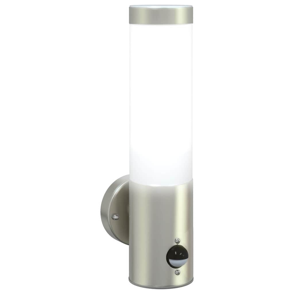 Vanjska zidna lampa 2 pcs Srebrno 12 x 8,5 x 29 cm