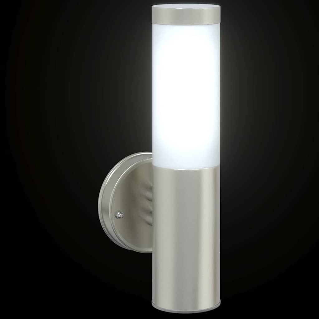 Vanjska zidna lampa Srebrno 15 x 7,5 x 33 cm