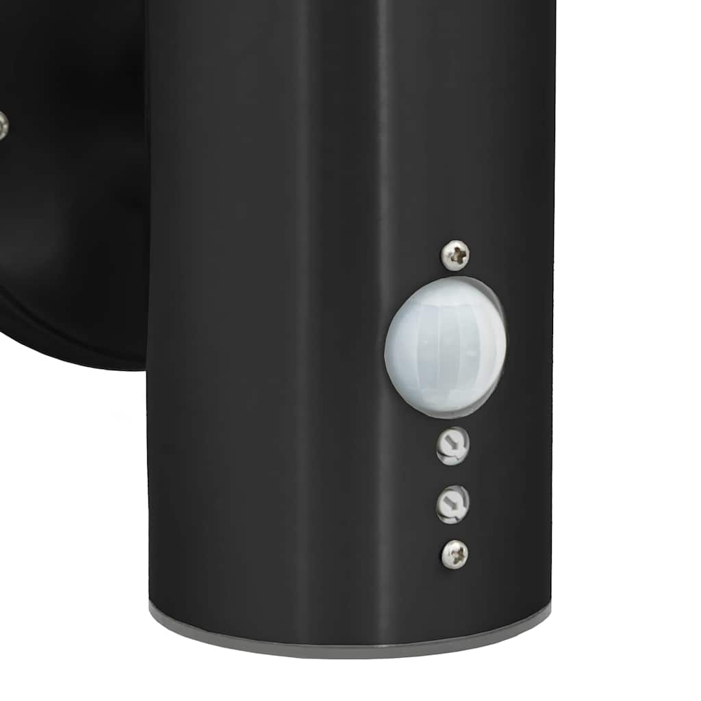 Vanjska zidna lampa 2 pcs Crna 15 x 7,5 x 33 cm