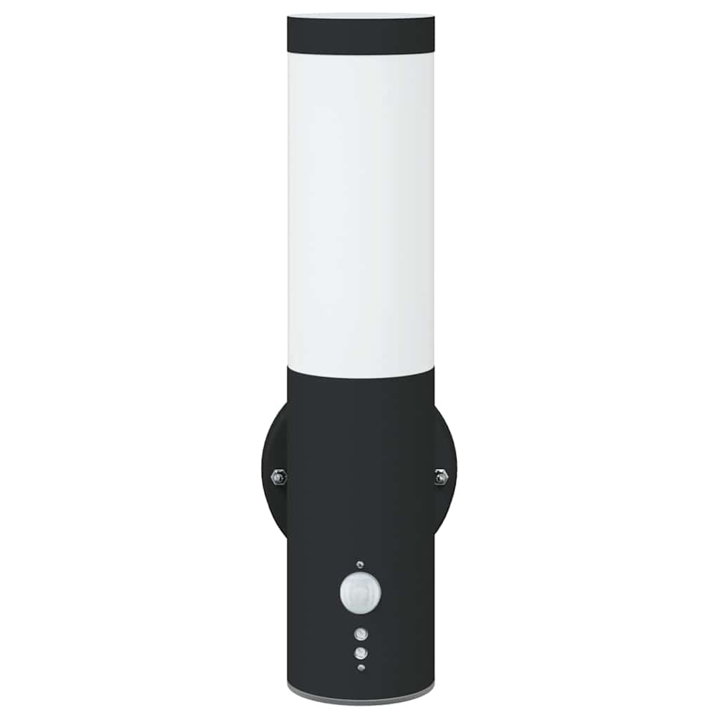 Vanjska zidna lampa 2 pcs Crna 15 x 7,5 x 33 cm