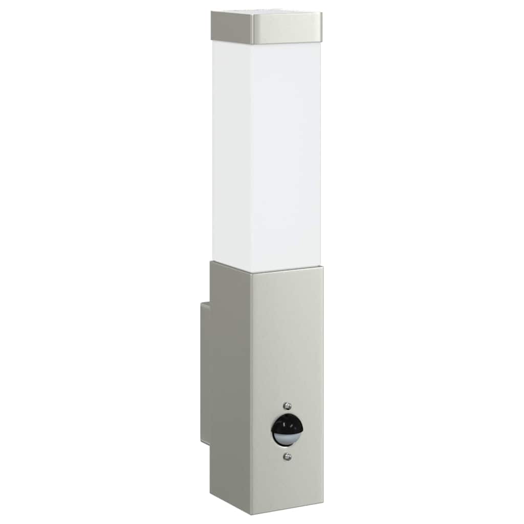 Vanjska zidna lampa 2 pcs Srebrno 10.5 x 6 x 33 cm