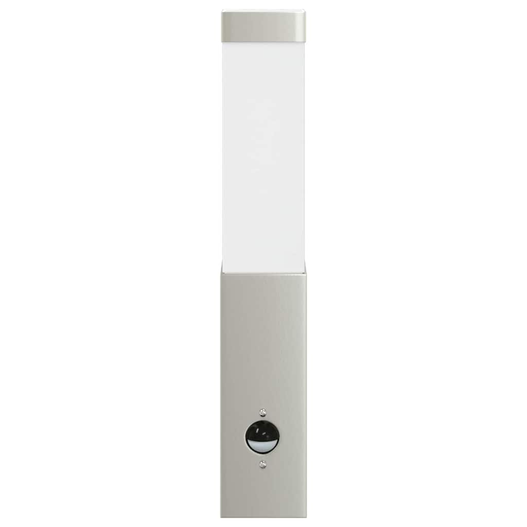 Vanjska zidna lampa 2 pcs Srebrno 10.5 x 6 x 33 cm
