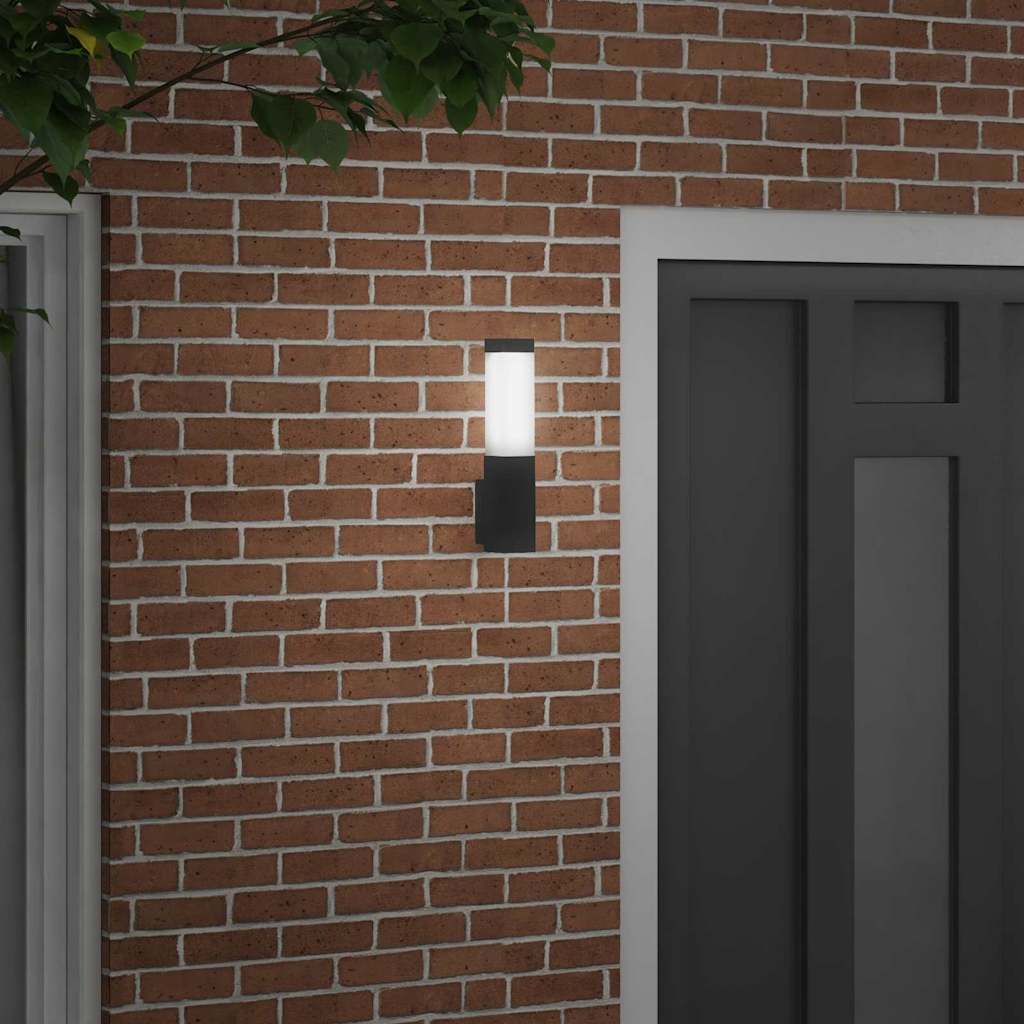 Vanjska zidna lampa Crna 10.5 x 6 x 33 cm