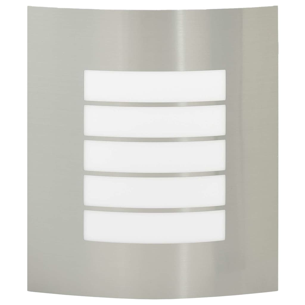 Vanjska zidna lampa 2 pcs Srebrno 23.5 x 9 x 26 cm