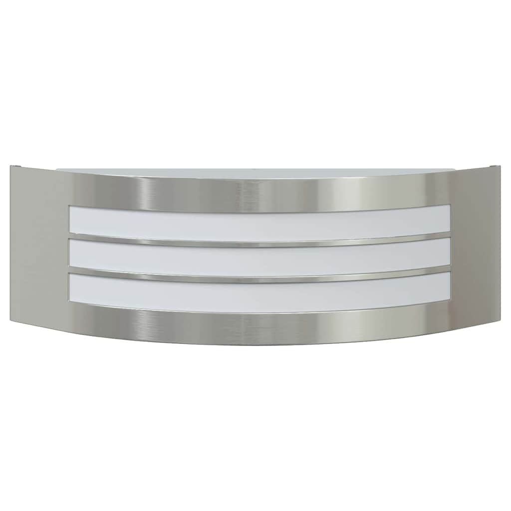 Vanjska zidna lampa 2 pcs Srebrno 32 x 10 x 10 cm