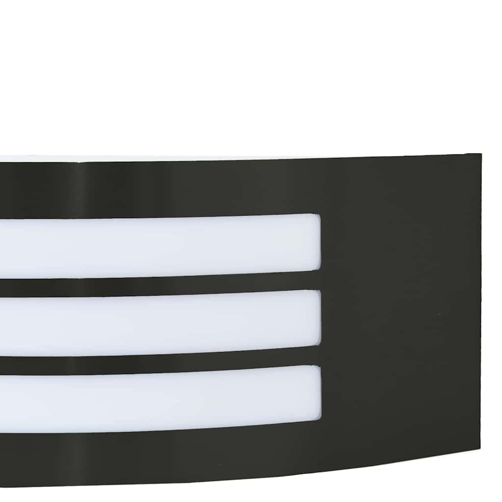 Vanjska zidna lampa 2 pcs Crna 32 x 10 x 10 cm