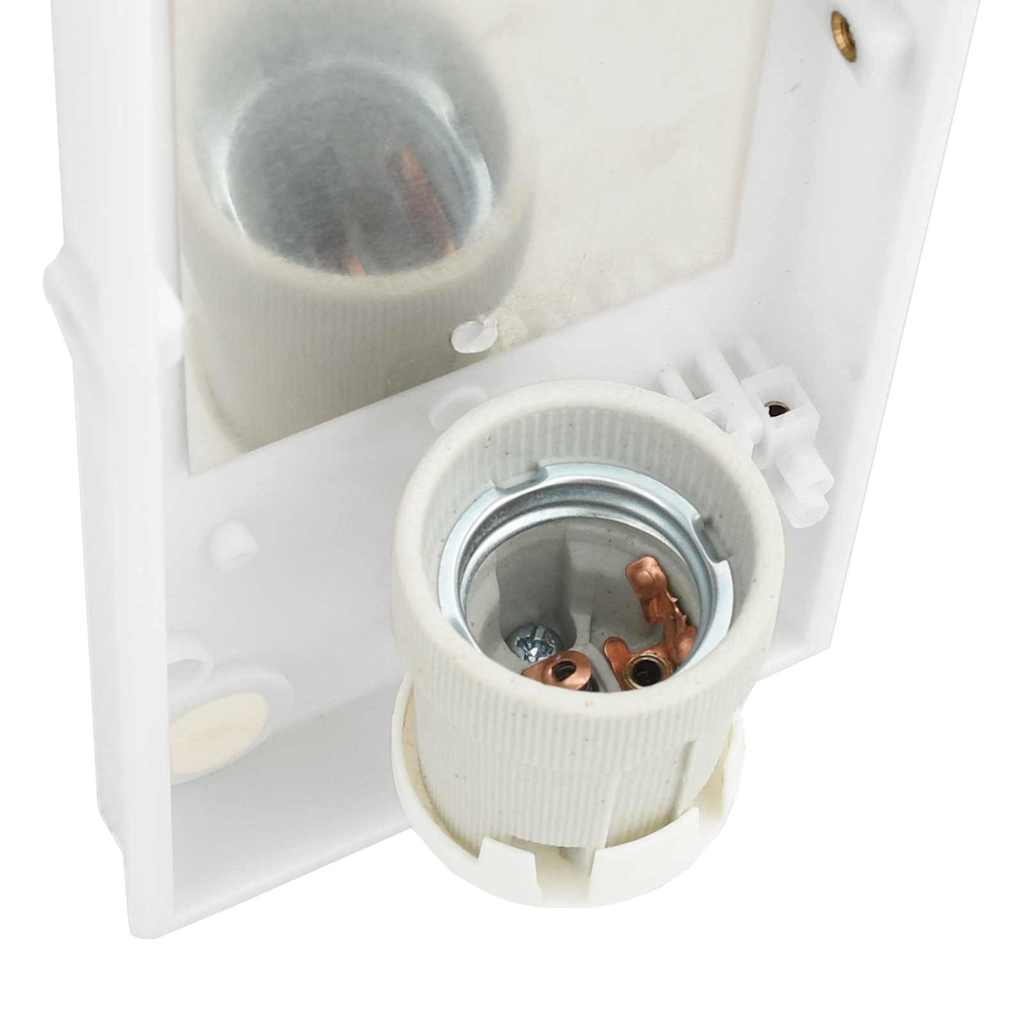Vanjska zidna lampa 2 pcs Crna 32 x 10 x 10 cm