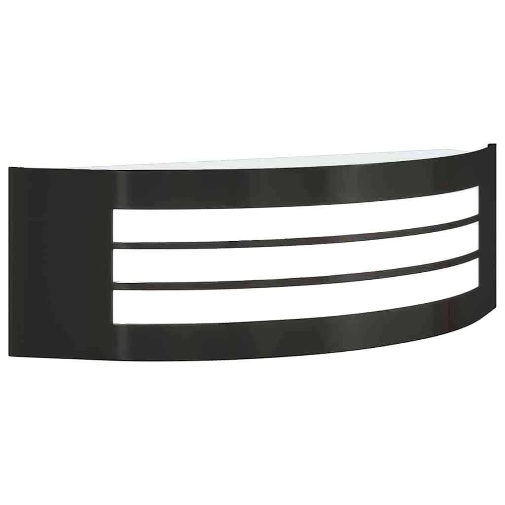 Vanjska zidna lampa 2 pcs Crna 32 x 10 x 10 cm