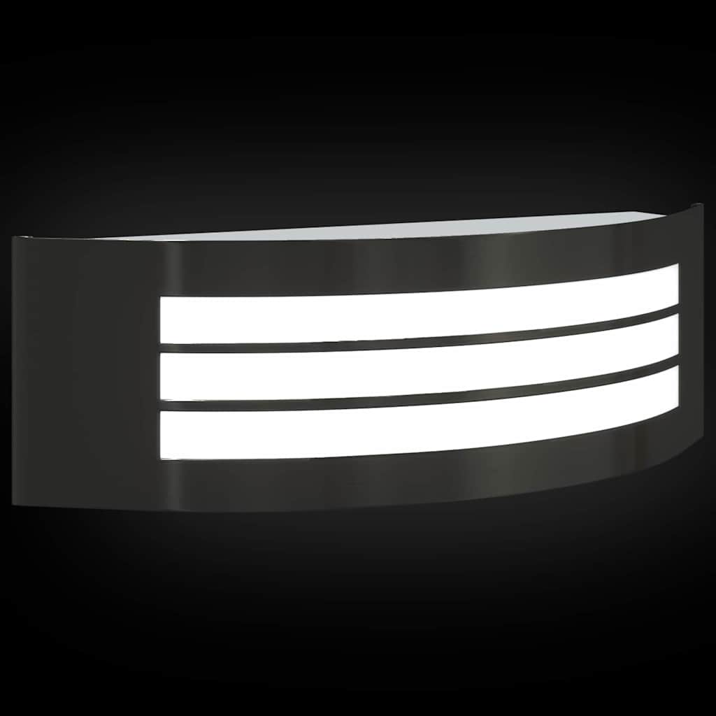 Vanjska zidna lampa 2 pcs Crna 32 x 10 x 10 cm