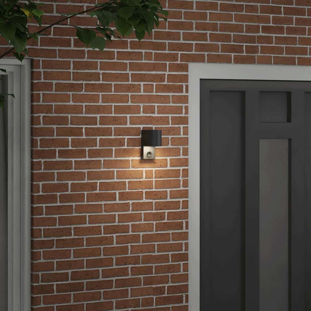 Vanjska zidna lampa Crna 12 x 7 x 15 cm Nehrđajući čelik