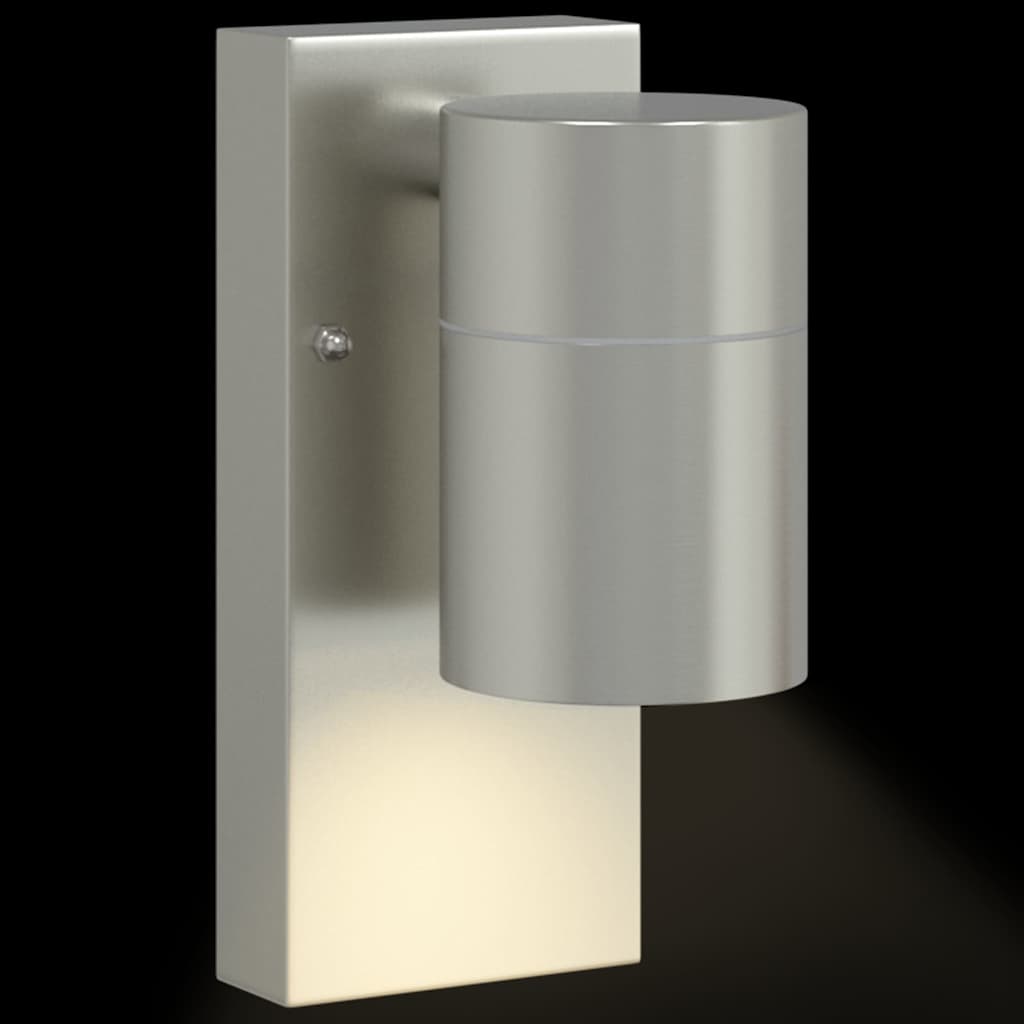 Vanjska zidna lampa 2 pcs Srebrno 6,5 x 10,5 x 16 cm