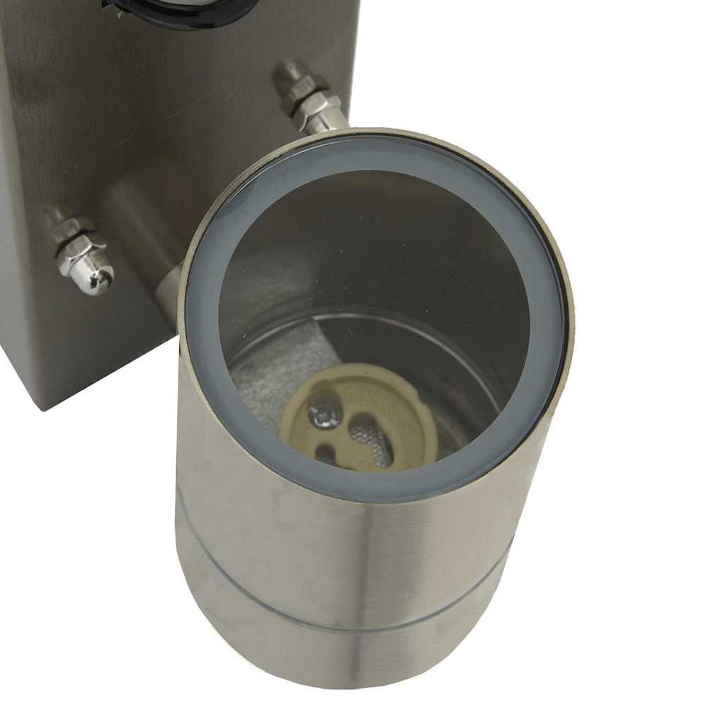 Vanjska zidna lampa 2 pcs Srebrno 6,5 x 10,5 x 16 cm