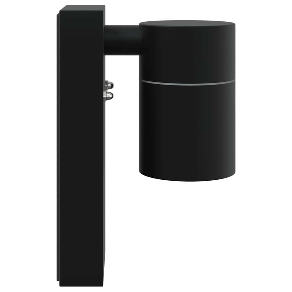 Vanjska zidna lampa 2 pcs Crna 6,5 x 10,5 x 16 cm