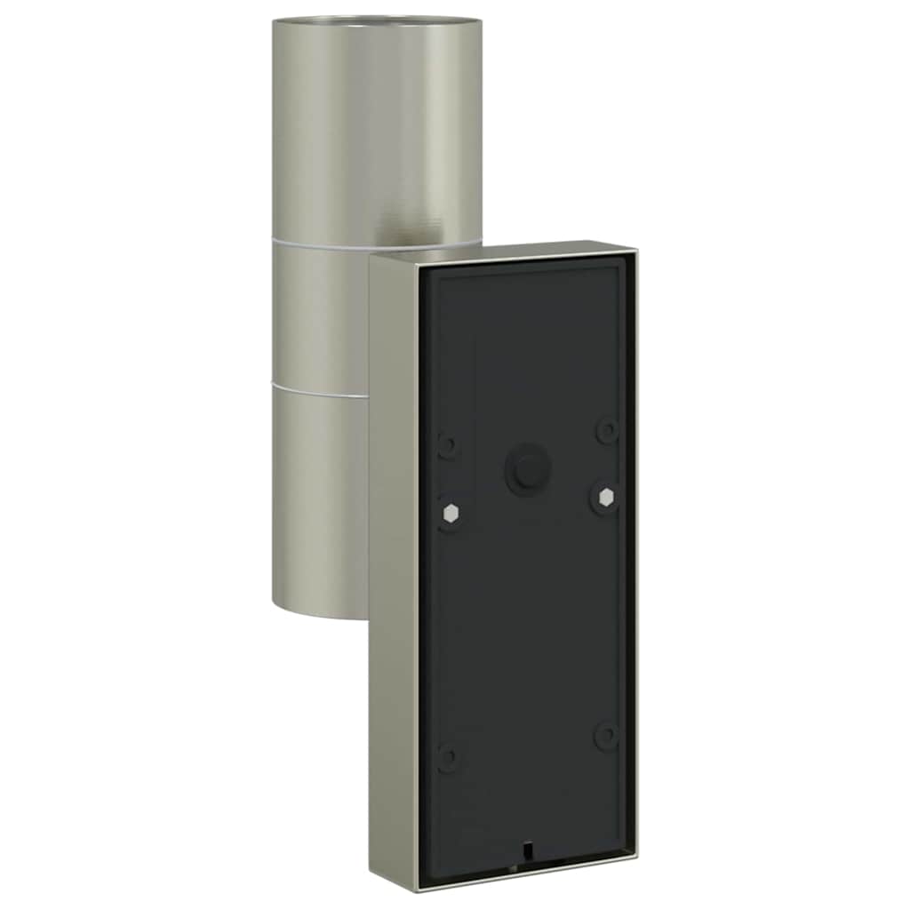 Vanjska zidna lampa 2 pcs Srebrno 7 x 10 x 22 cm