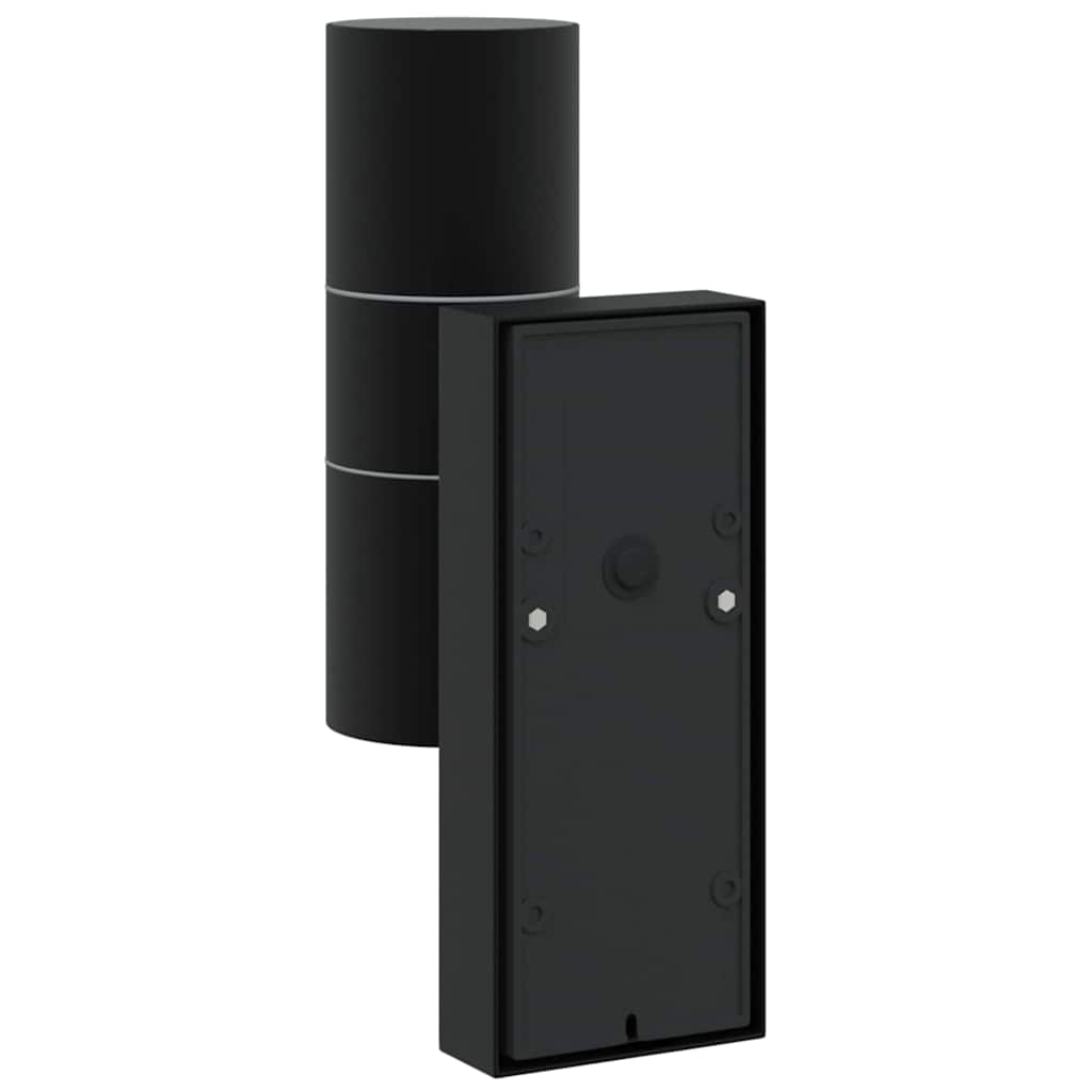 Vanjska zidna lampa 2 pcs Crna 7 x 10 x 22 cm