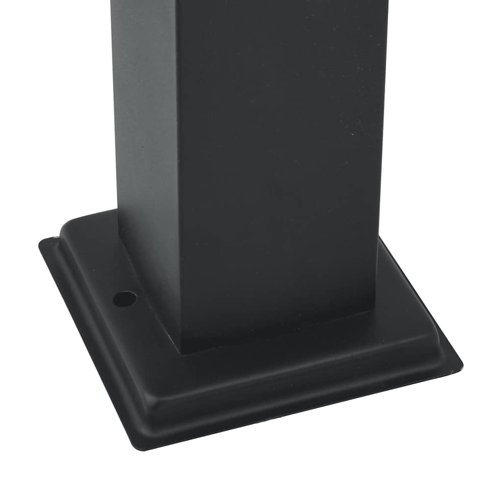 Stupić s utičnicom 3 kom 80 cm crne IP44