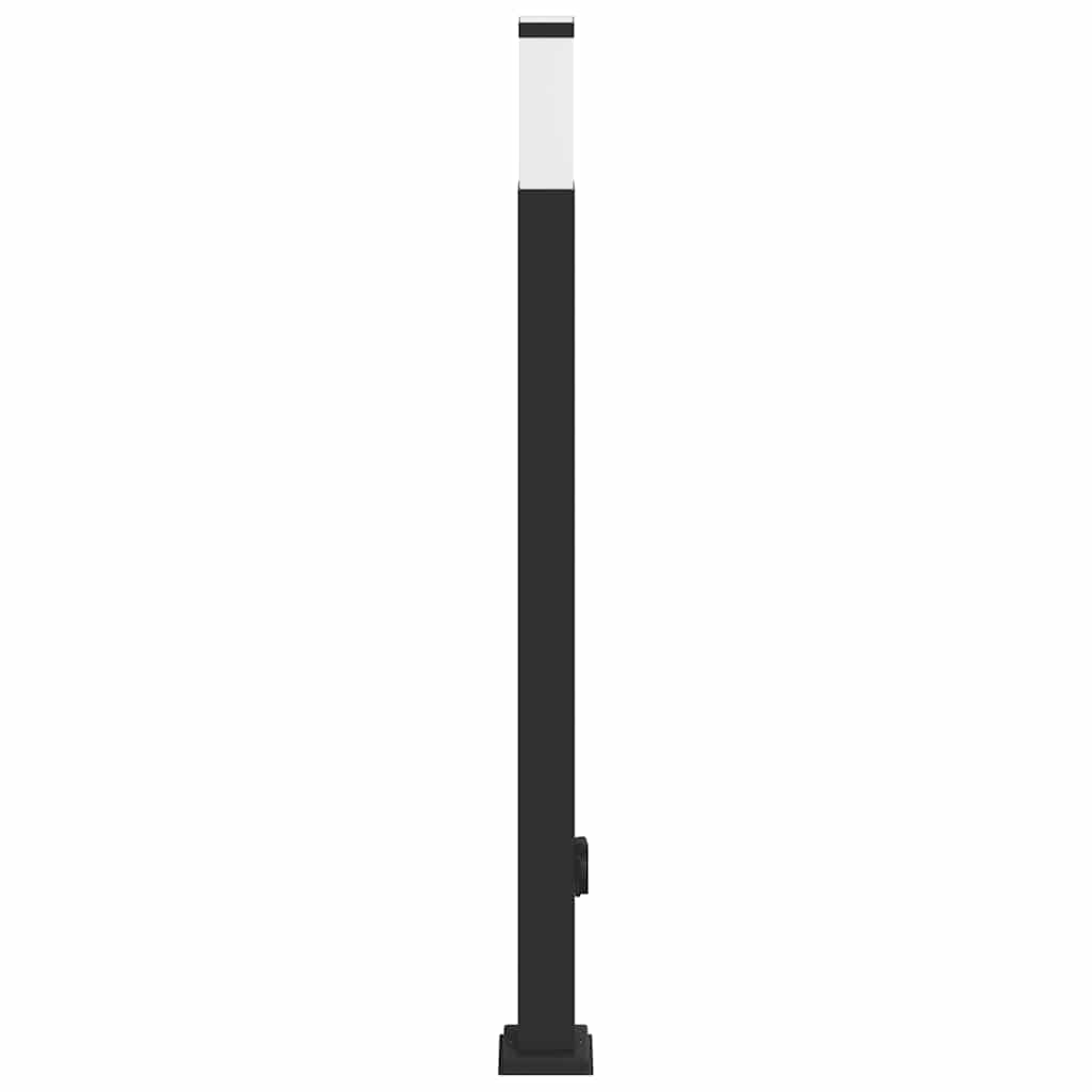 Stupić s utičnicom 110 cm Crna IP44