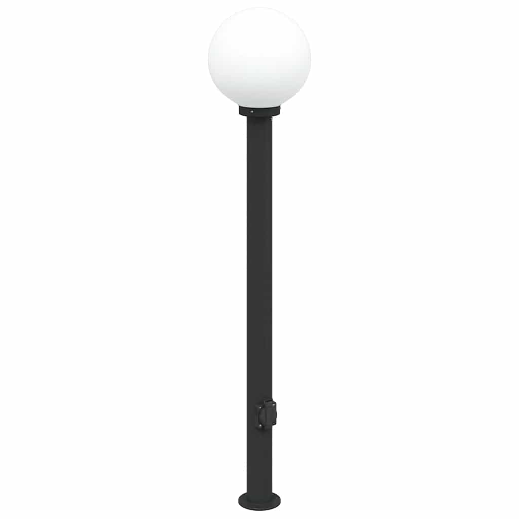 Stupić s utičnicom 120 cm Crna IP44