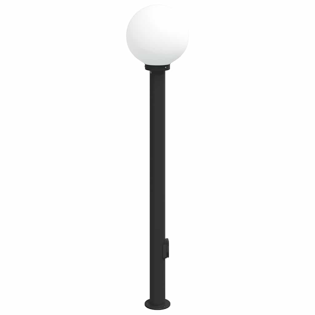 Stupić s utičnicom 120 cm Crna IP44