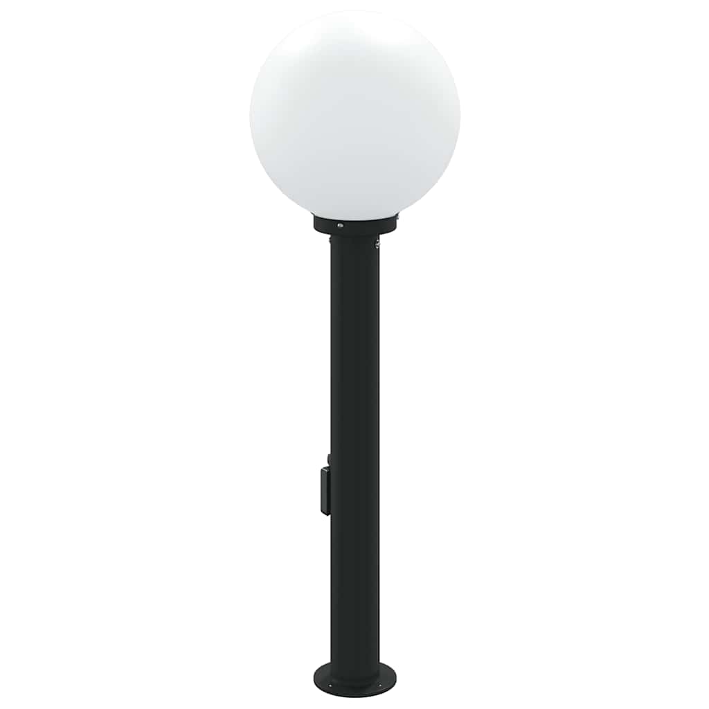 Stupić sa senzorom i utičnicom 80 cm Crna IP44