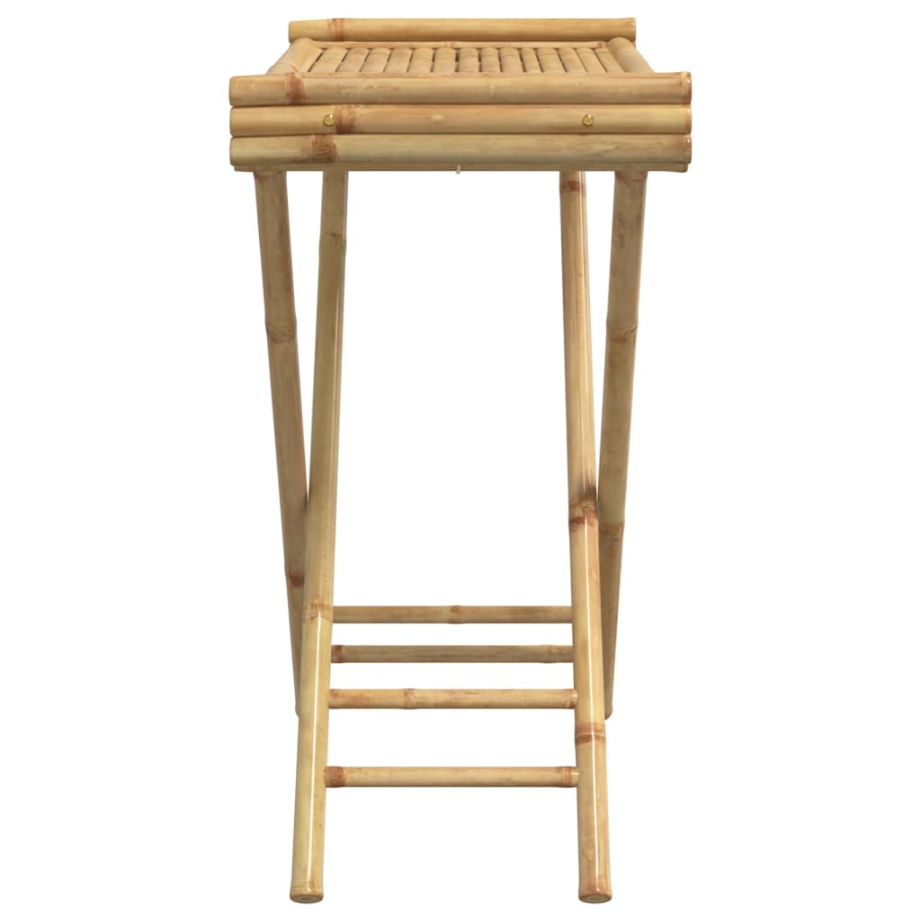 Sklopivi stol s pladnjem 70,5 x 42,5 x 80 cm od bambusa