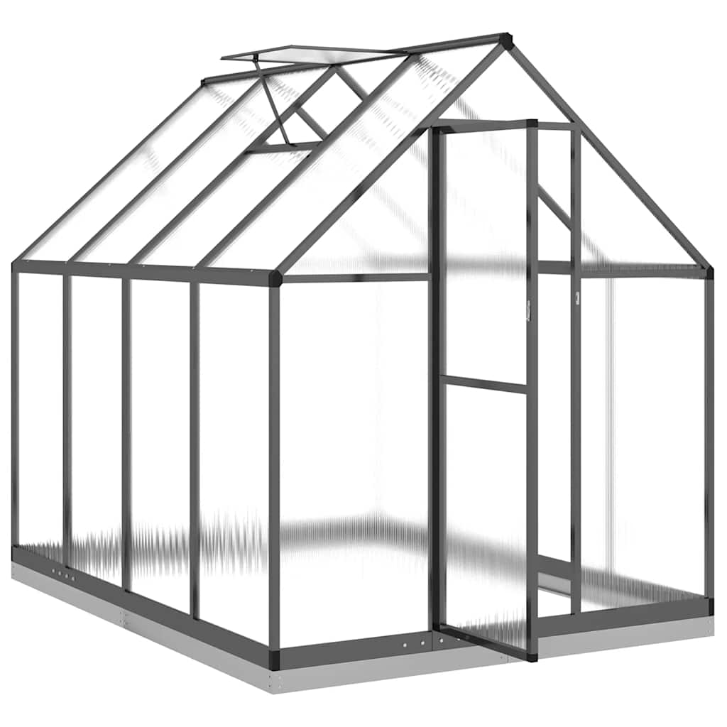 Staklenik s okvirom antracit 224 x 169 x 202 cm aluminijski