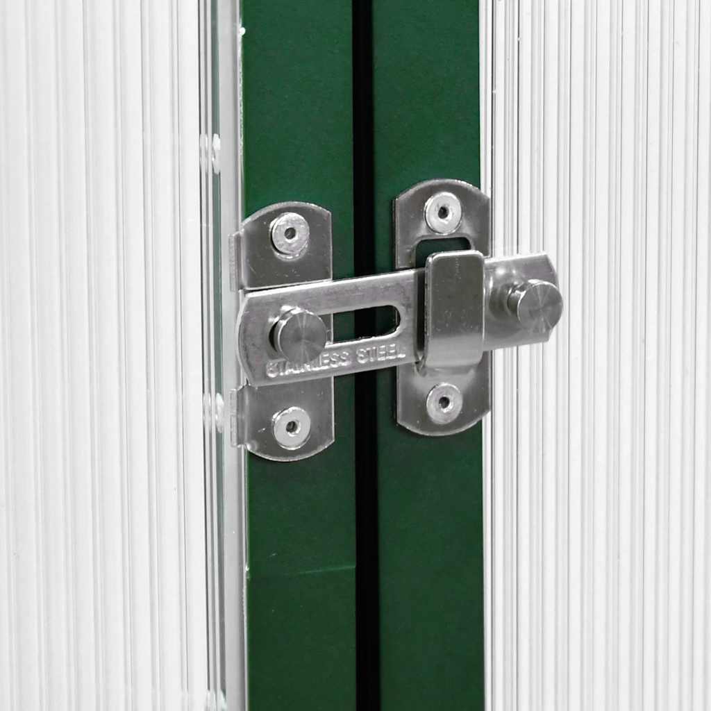 Staklenik s okvirom zeleni 334 x 169 x 195 cm aluminijski