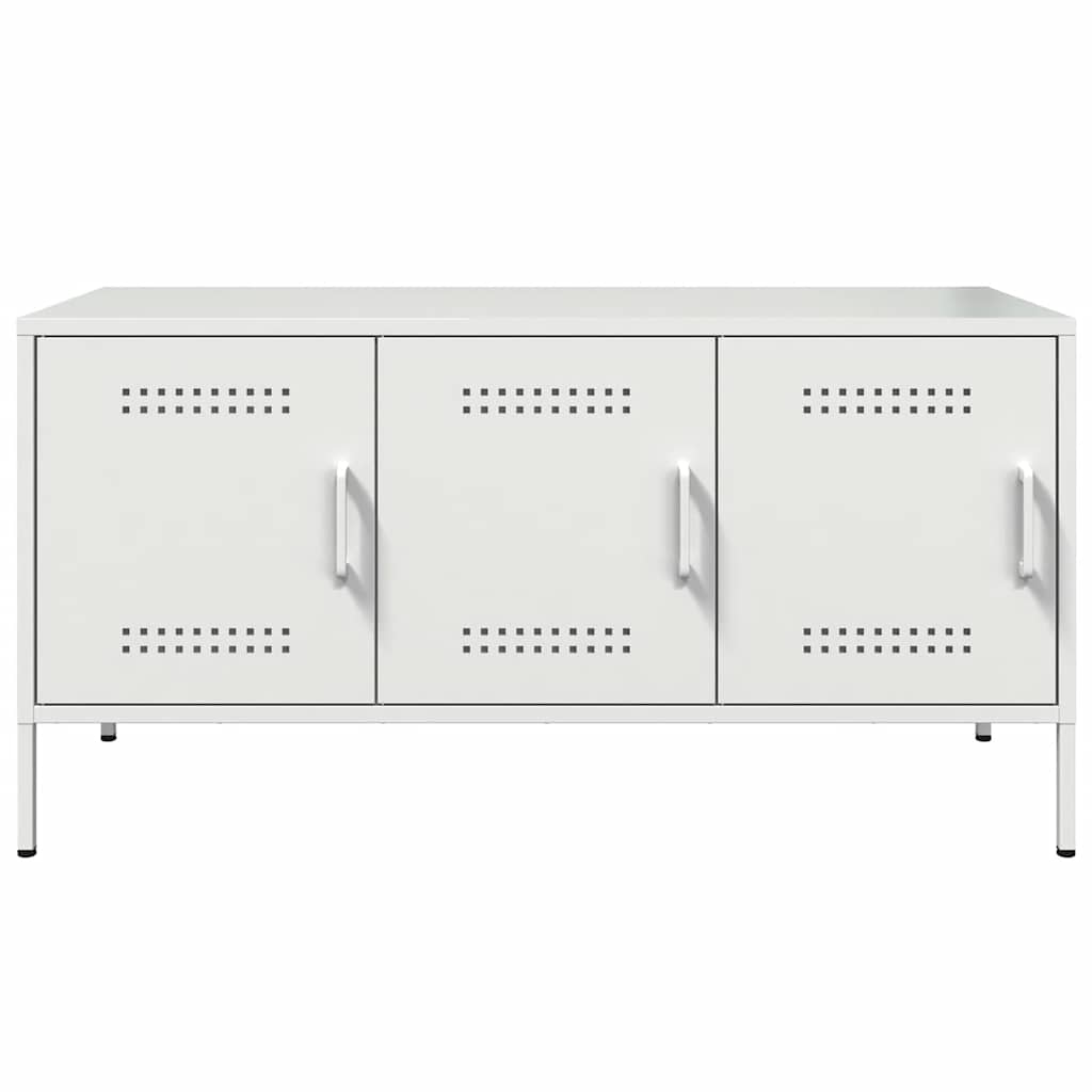 TV ormarić bijeli 100,5 x 39 x 50,5 cm čelični