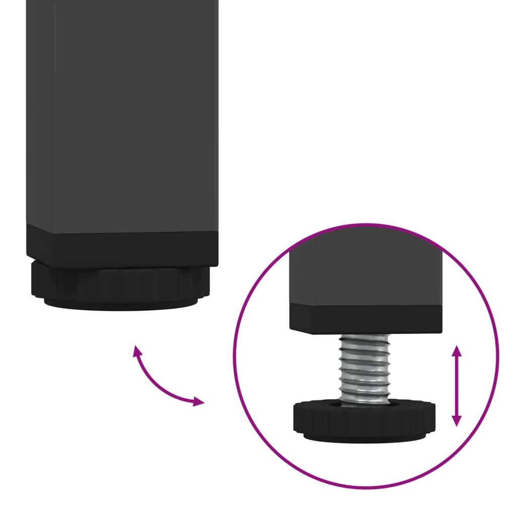 Komoda crna 68 x 39 x 79 cm čelična