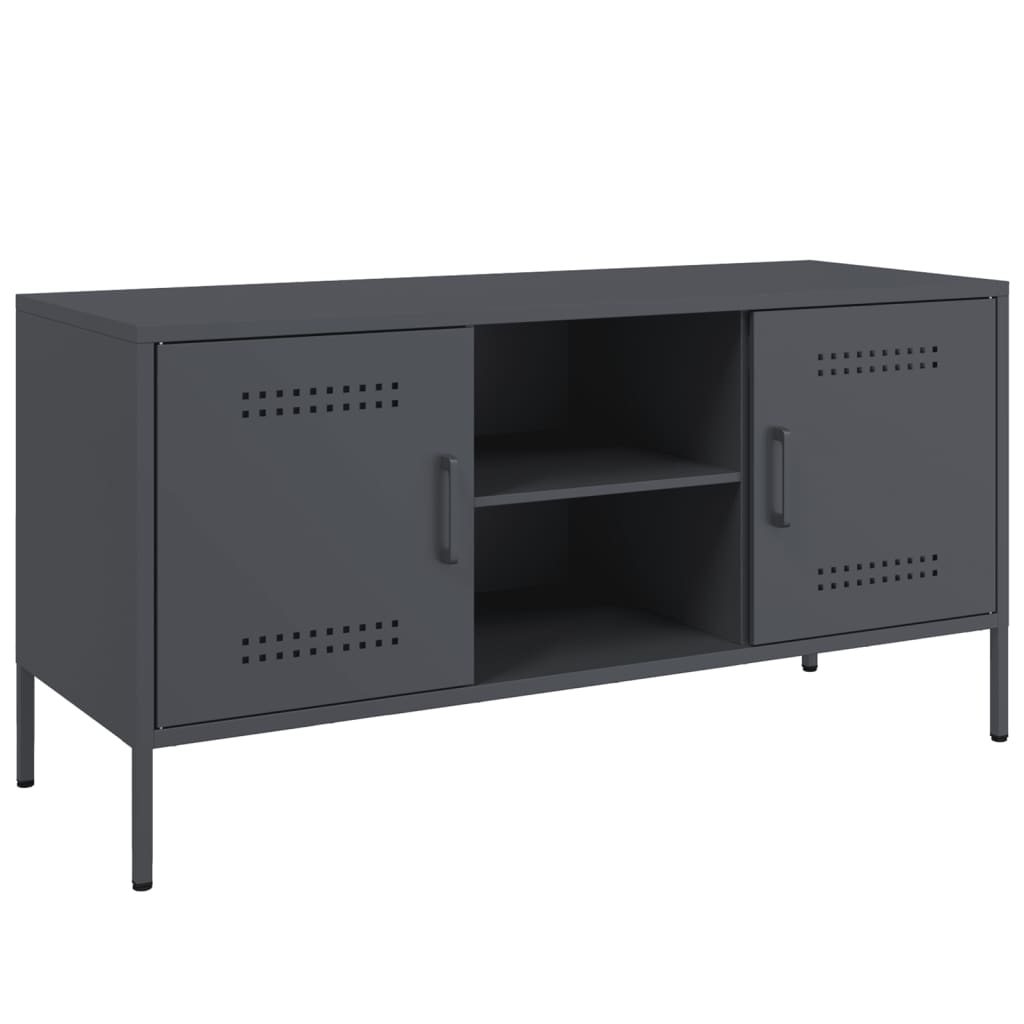 TV ormarić antracit 100,5 x 39 x 50,5 cm čelični