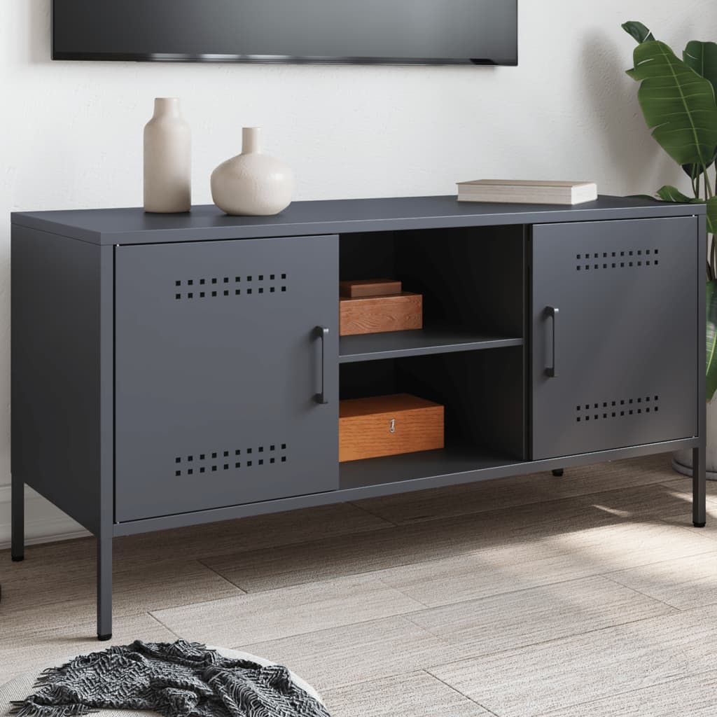 TV ormarić antracit 100,5 x 39 x 50,5 cm čelični