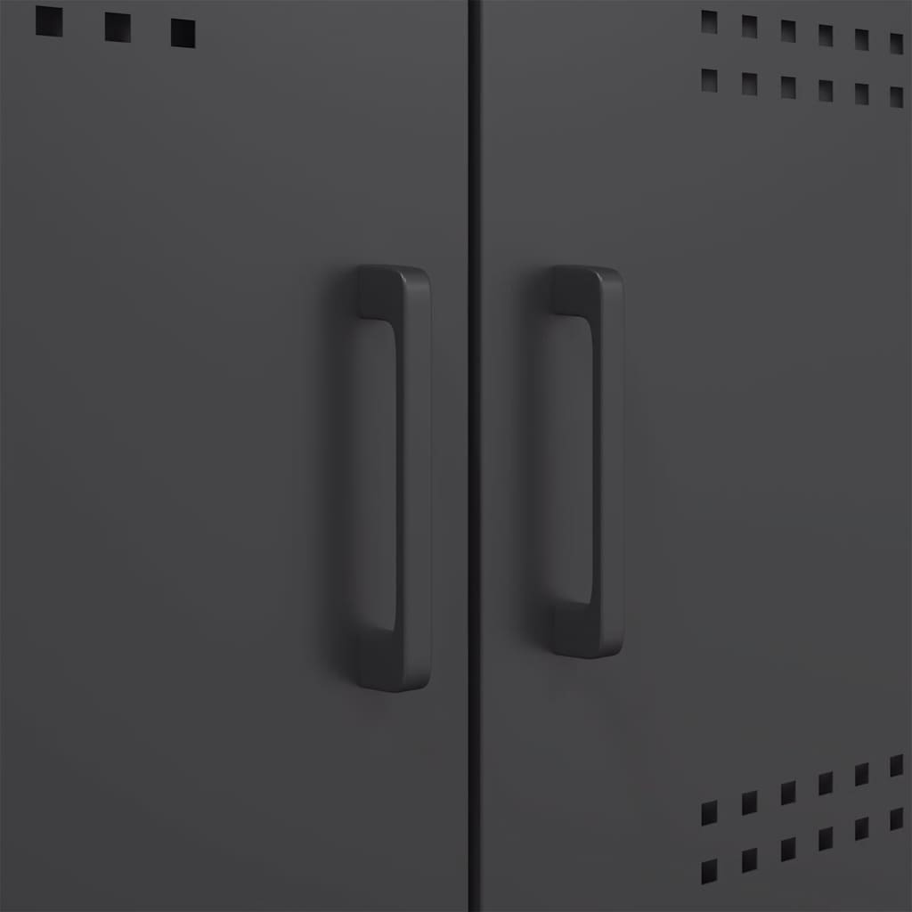 TV ormarić crni 68 x 39 x 50,5 cm čelični