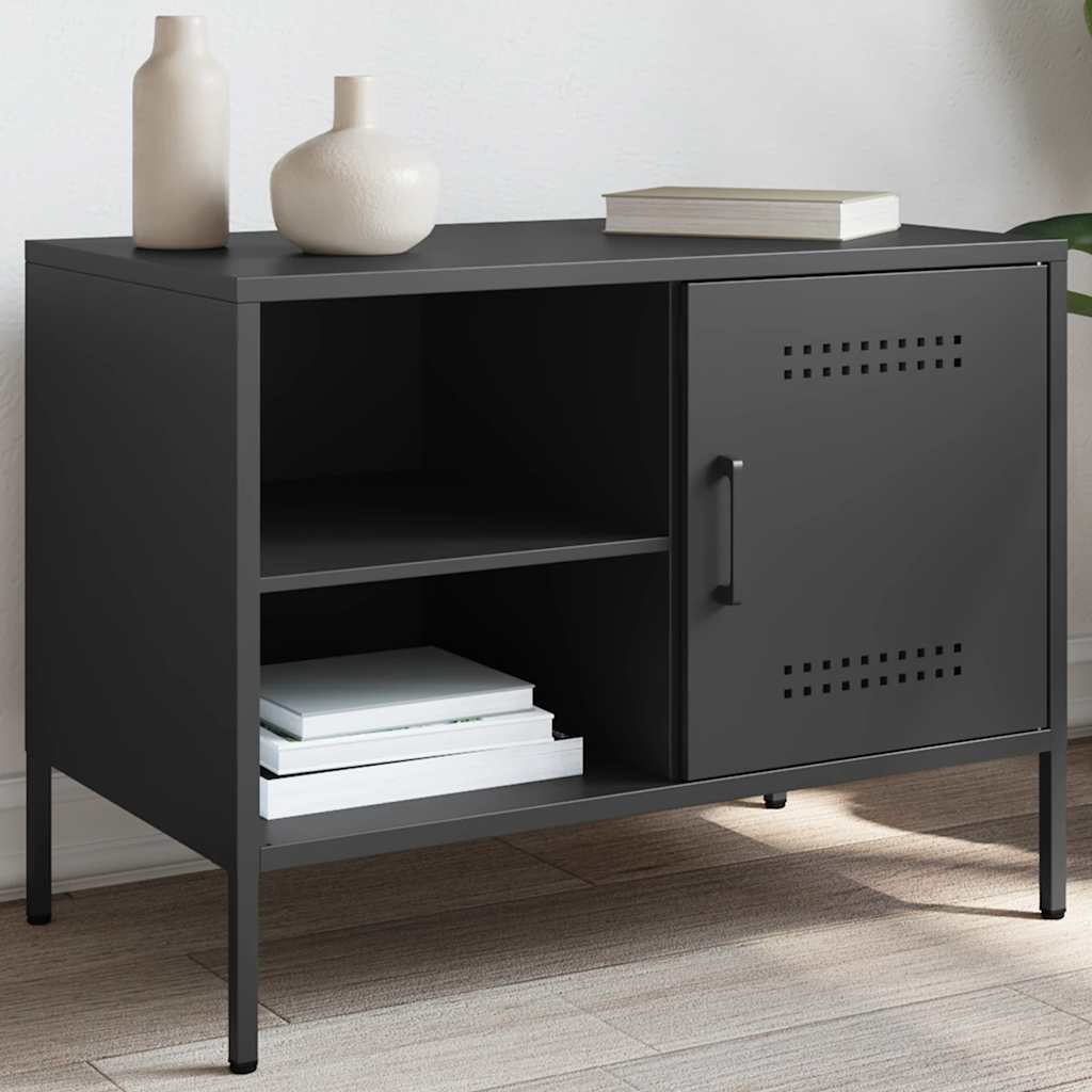 TV ormarić crni 68 x 39 x 50,5 cm čelični