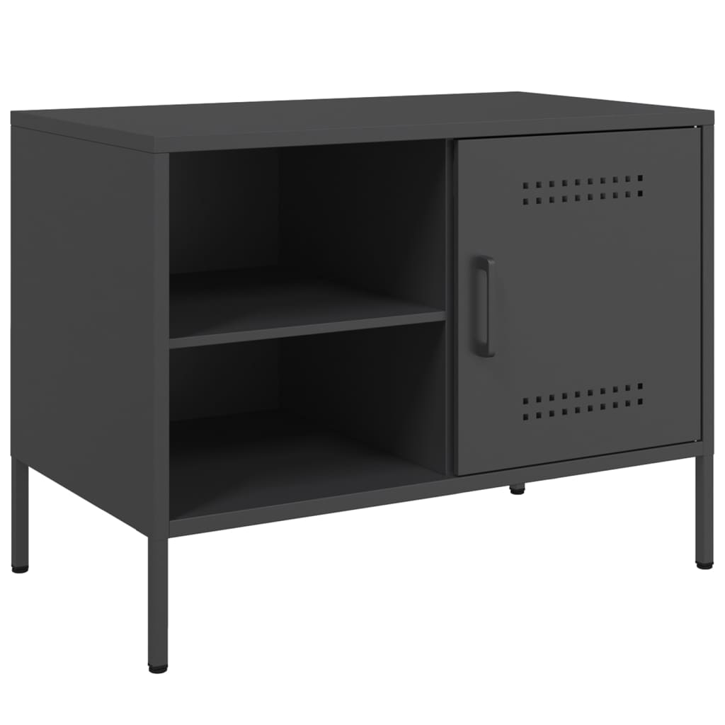 TV ormarići 2 kom crni 68 x 39 x 50,5 cm čelični