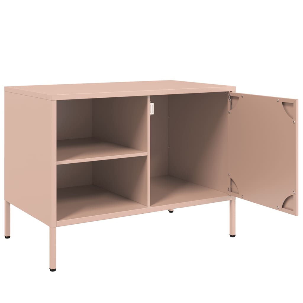 TV ormarić ružičasti 68 x 39 x 50,5 cm čelični