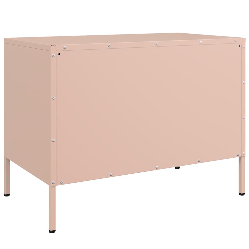 TV ormarići 2 kom ružičasti 68 x 39 x 50,5 cm čelični